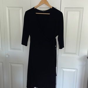 Zen Knits ruffle hem wrap dress M